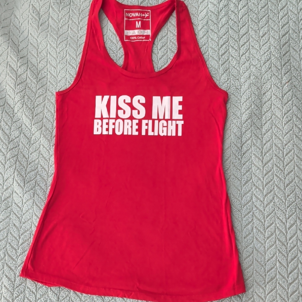 Copilot's Red Graphic Tank Top